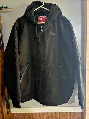 Milwaukee Men's Black Hooded Performance Jacket Size 2X
